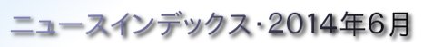 ニュースインデックス・２０１４年６月