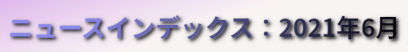 ニュースインデックス：2021年6月