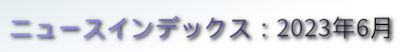 ニュースインデックス：2023年6月